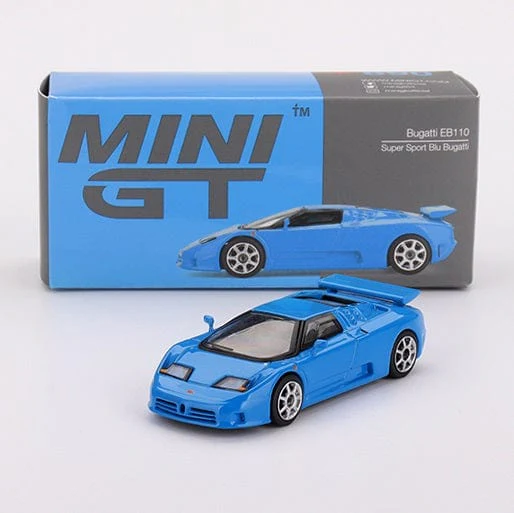 Mini GT 1/64 Bugatti EB110 Super Sport Blue Diecast Model Car