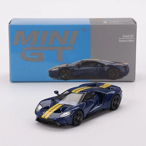 Mini GT 1/64 Ford GT Sunoco Blue (LHD) Diecast Model Car