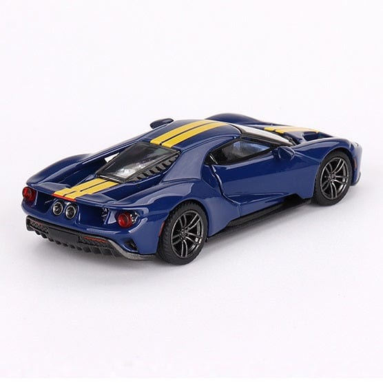Mini GT 1/64 Ford GT Sunoco Blue (LHD) Diecast Model Car - Image 3