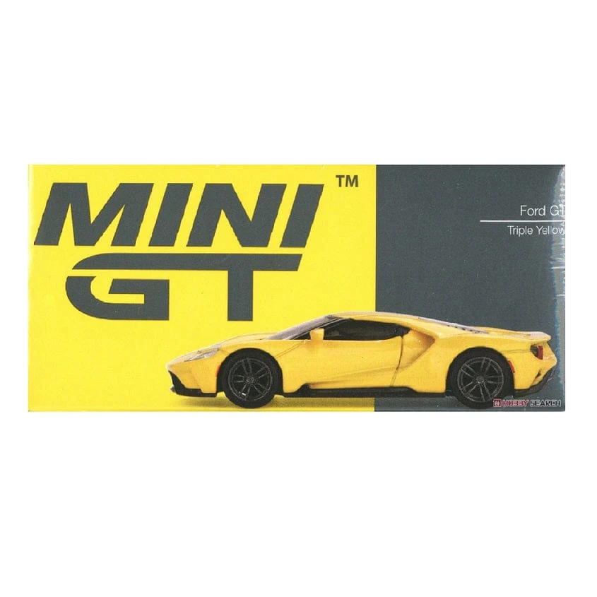 Mini GT 1/64 Ford GT Triple Yellow (LHD) Diecast Model Car