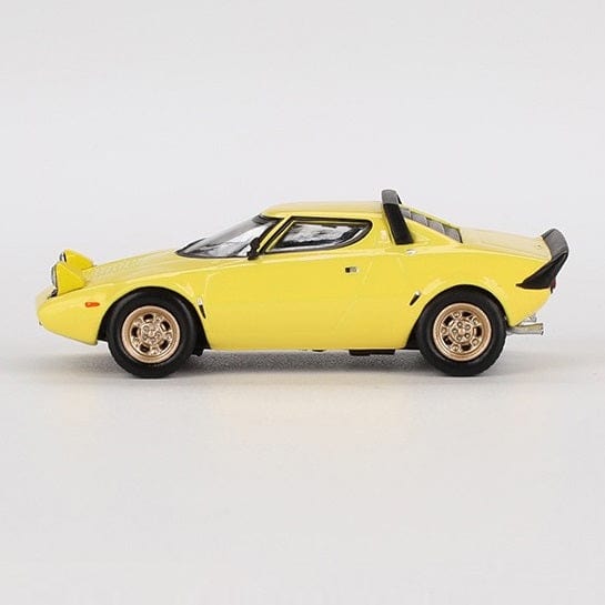Mini GT 1/64 Lancia Stratos HF Stradale Giallo-Fly Yellow Diecast Model Car - Image 2