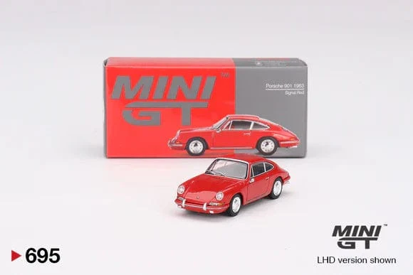 Mini GT 1/64 Porsche 901 1963 Signal Red (LHD) Diecast Model Car - Image 2