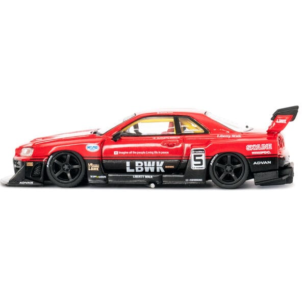 MiniGT 1/64 LB ER34 Super Silhouette Skyline Red/Black - Image 2