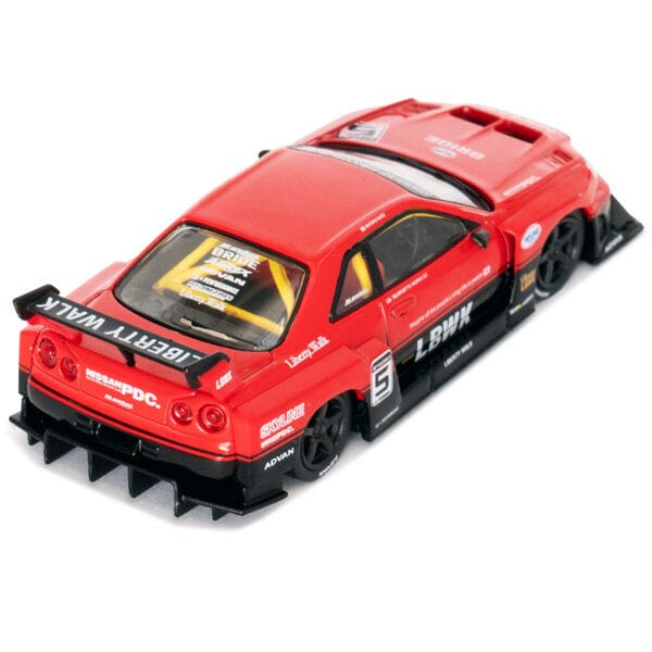 MiniGT 1/64 LB ER34 Super Silhouette Skyline Red/Black - Image 3