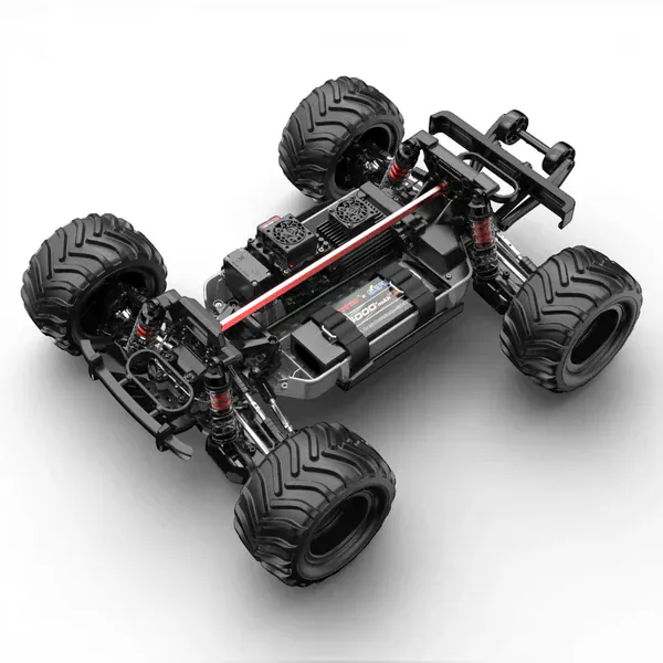 MJX 1/10 HyperGo 4WD 3S Brushless RC Truck (Red) - Image 6