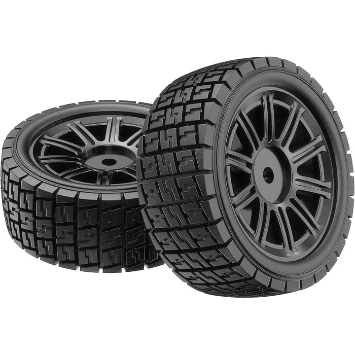 MJX 1/14 Pre-Mounted On-Road Wheels (2pcs) [1415A1]