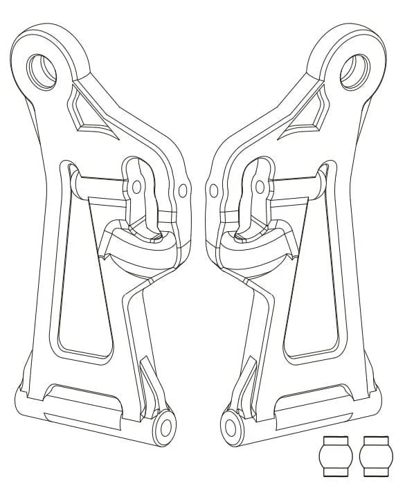 MJX 14220B Front Lower Suspension Arm (2pcs)