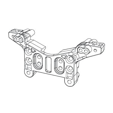 MJX 16180 Rear Shock Tower
