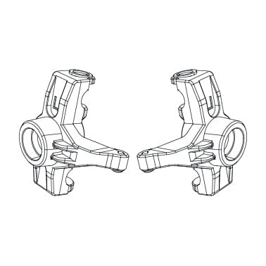 MJX 16230 Steering Knuckles (2pcs)