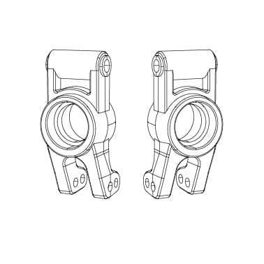 MJX 16260 Rear Hubs (2pcs)