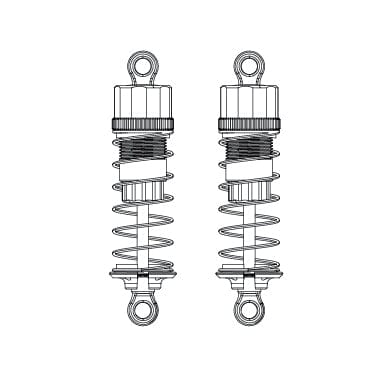 MJX 16500 Oil Filled Metal Shock Set - Blue (2pcs)