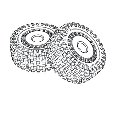 MJX Buggy Tyres (2pcs) [16300C]