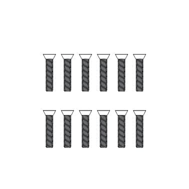 MJX Countersunk Machine Screws (12pcs) [M3066]