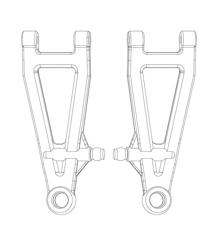 MJX Front Lower Suspension Arms [P2022]