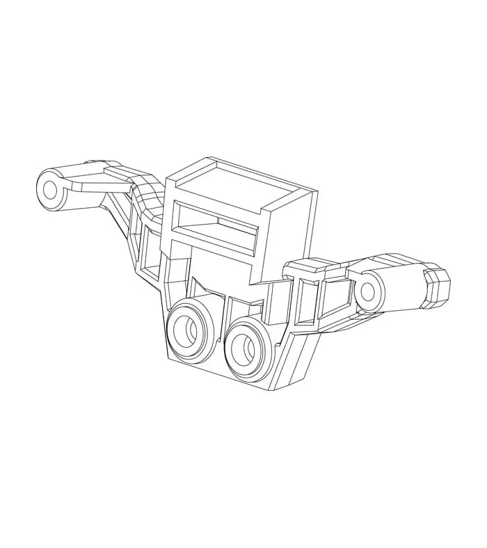 MJX Front Shock Absorber Frame [P2017B]