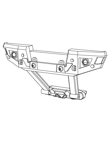 MJX Hyper Go 1/10 V2 Rear Bumper [10110B]