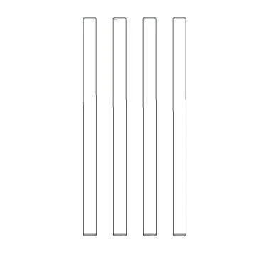MJX M25425 F/R Lower Suspension Arms Hinge Pins (4pcs)