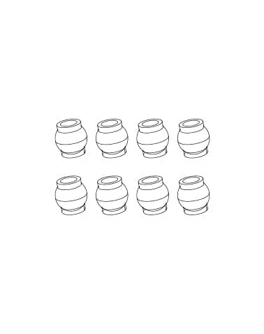 MJX Q1602 Steering Pivot Balls (8pcs)