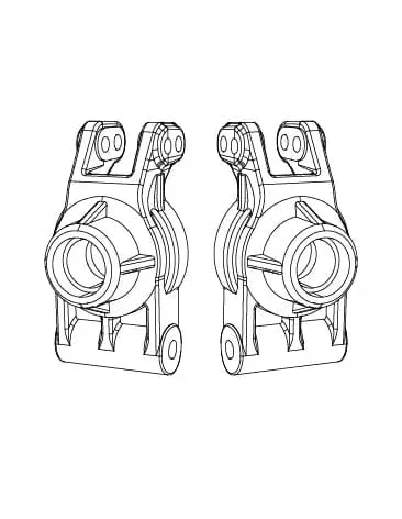 MJX Rear Hubs (2pcs) [10260]
