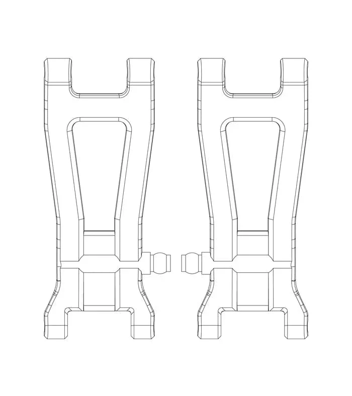MJX Rear Lower Suspension Arms [P2025]