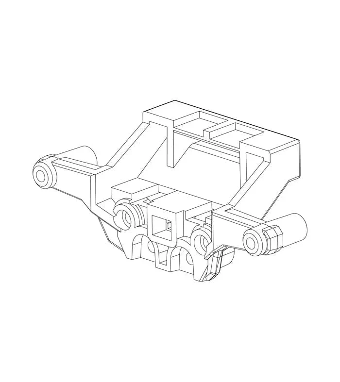 MJX Rear Shock Absorber Frame [P2018B]