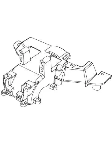 MJX Rear Upper Gear Cover[10190]