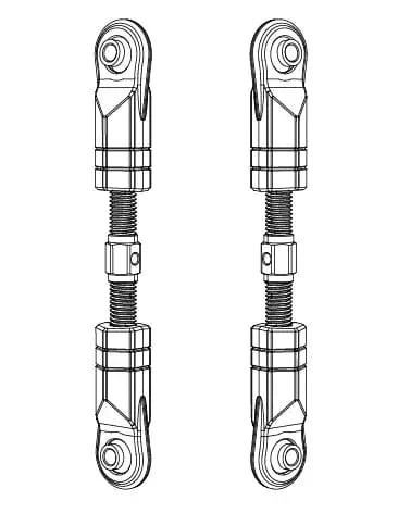 MJX Steering Links (2pcs) [10240]