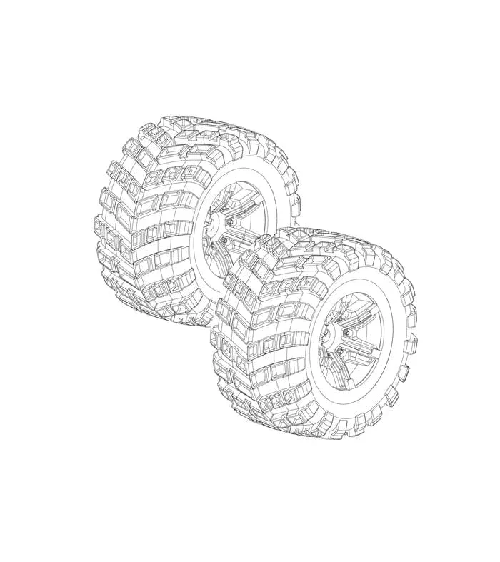 MJX Tires Suits 20208 [P2030]