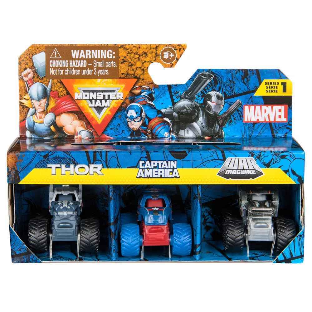 Monster Jam Mini Marvel - 3 Pack Bundle