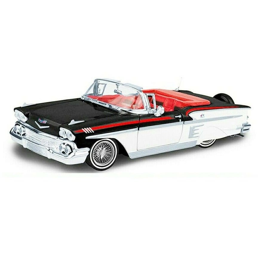Motor Max 1/24 1958 Chevy Impala Get Low Series Assorted Colours (1)