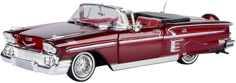 Motor Max 1/24 1958 Chevy Impala Get Low Series Assorted Colours (1) - Image 2