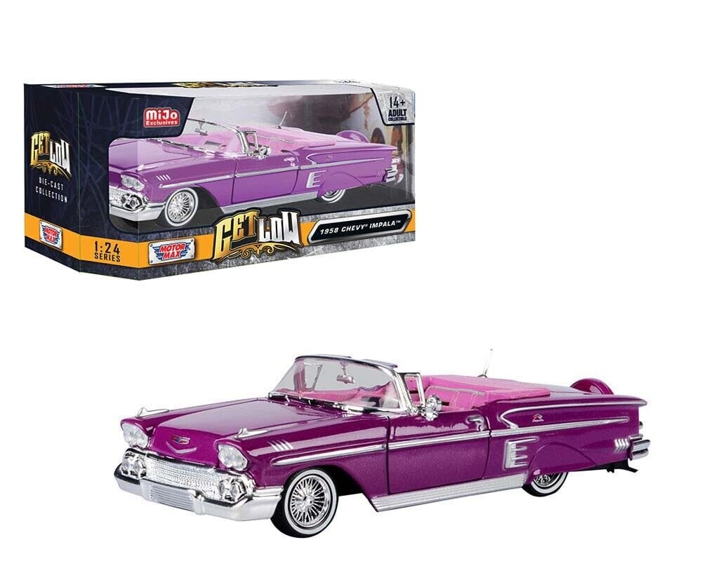 Motor Max 1/24 1958 Chevy Impala Get Low Series Assorted Colours (1) - Image 3