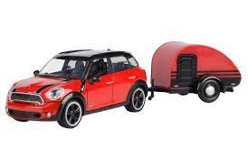 Motor Max 1/24 Mini Cooper S Countryman with Trailer - Assorted Colours
