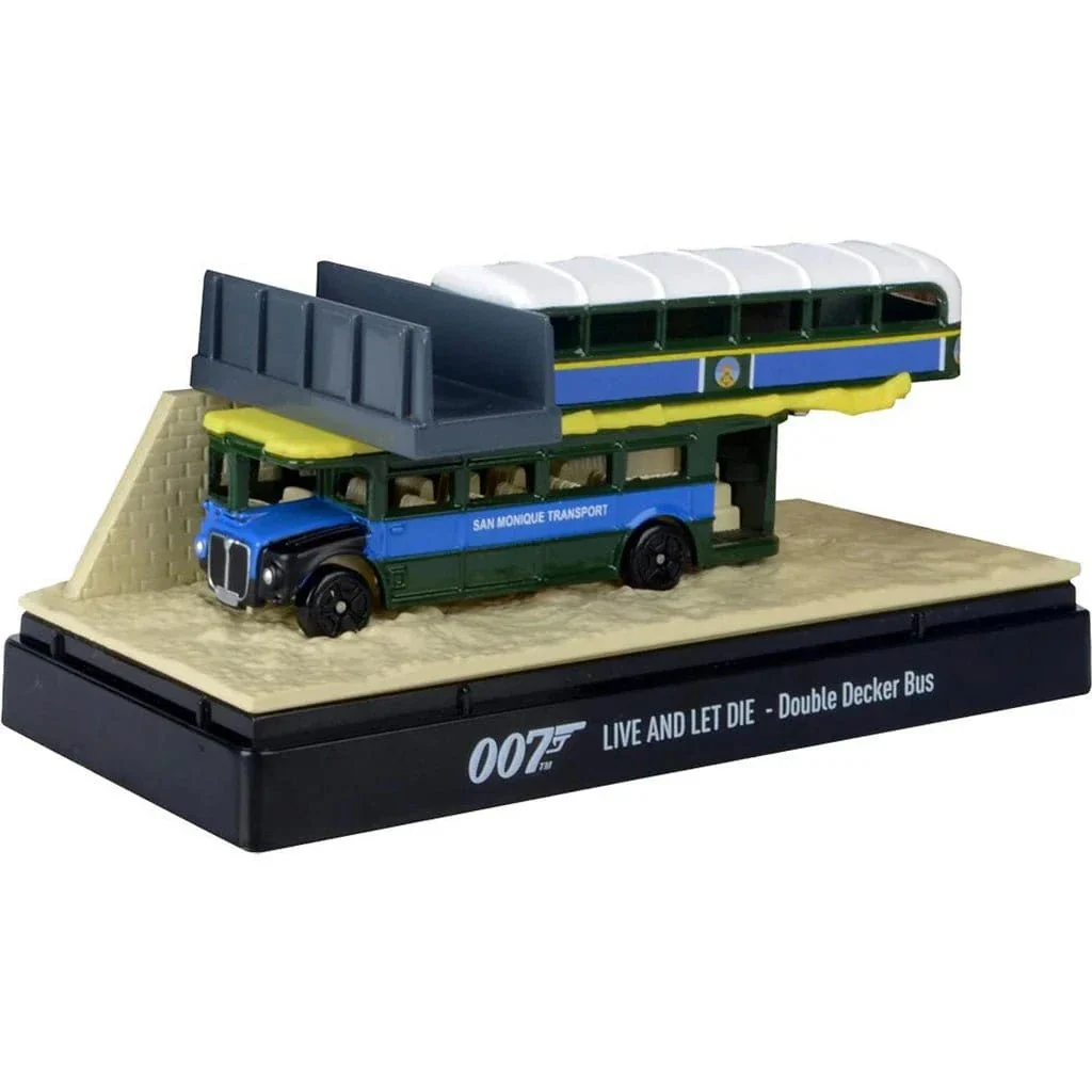 Motor Max 3in Double Decker Bus Live and Let Die James Bond Movie Car