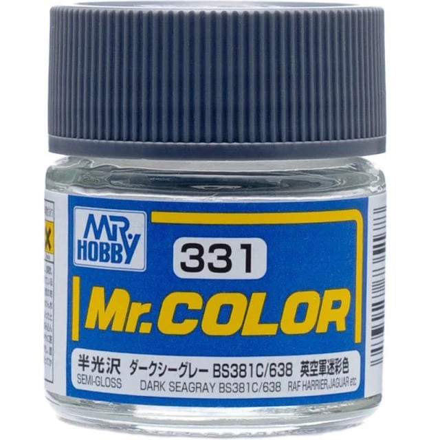 Mr Color 331 Semi Gloss Dark Sea Grey Bs381/C638 10ml