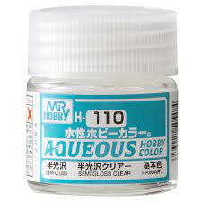 Mr Hobby Aqueous 110 Clear Semi Gloss 10ml