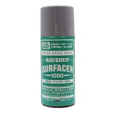 Mr Hobby Aqueous Surfacer 1000 Grey Spray 170ml