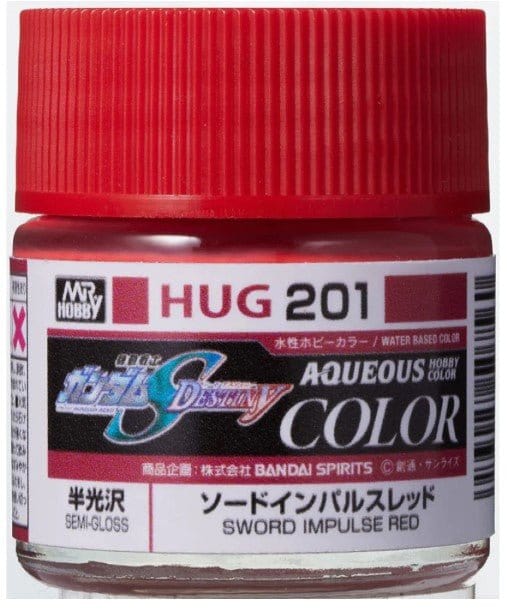 Mr Hobby HUG201 Aqueous Gundam Color Gundam Seed Sword Impulse Red Acylic Paint 12ml