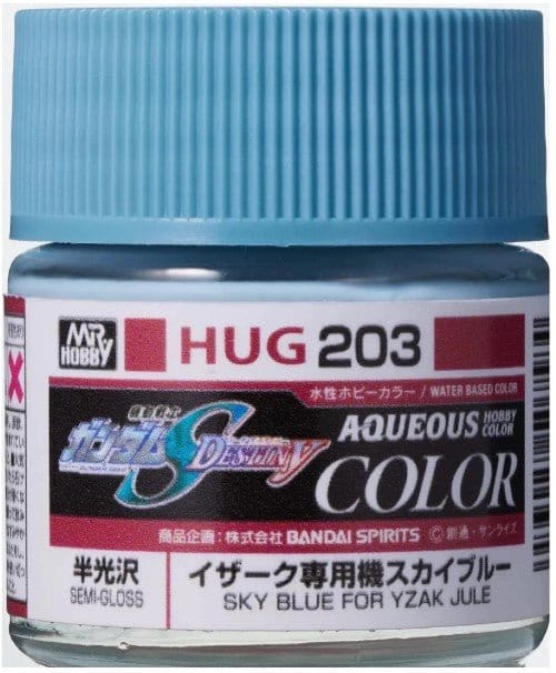 Mr Hobby HUG203 Aqueous Gundam Color Gundam Seed Sky Blue for Yzak Jule Acylic Paint 12ml