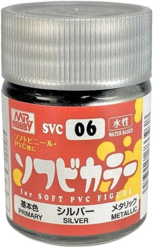 Mr Hobby Soft Vinyl Color Silver 18ml [SVC06]