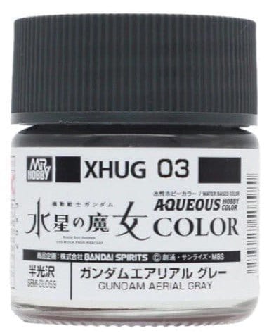 Mr Hobby XHUG03 Aqueous Gundam Color Witch from Mercury Aerial Grey Acylic Paint 12ml
