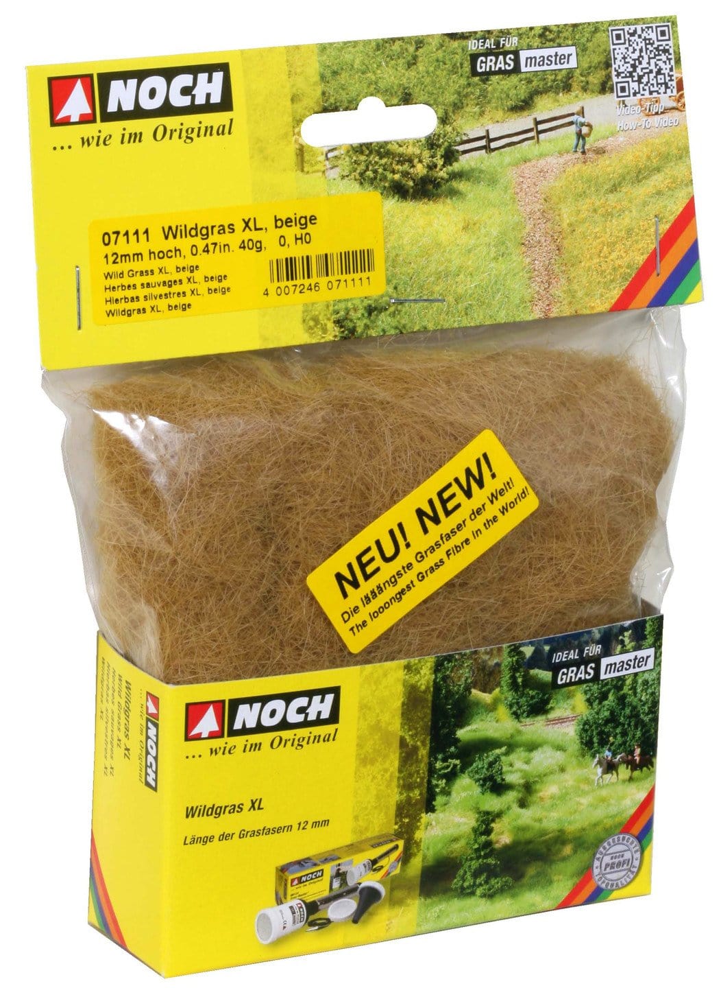 Noch Wild Grass - XL Beige 12mm 40g [07111]