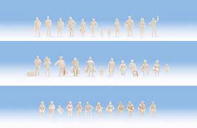 Noch HO Scale Unpainted Figures 72pcs [14985] - Image 2