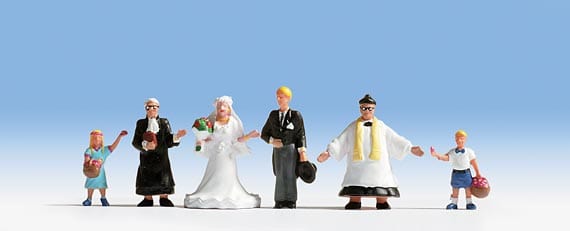 Noch HO Scale Wedding Figure Set [15860]