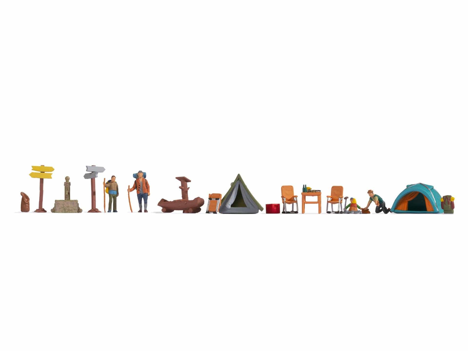 Noch 16201 HO Themed Figure Set Camping