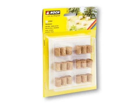 Noch HO Scale Hay Bales - 18 Pieces [07460]