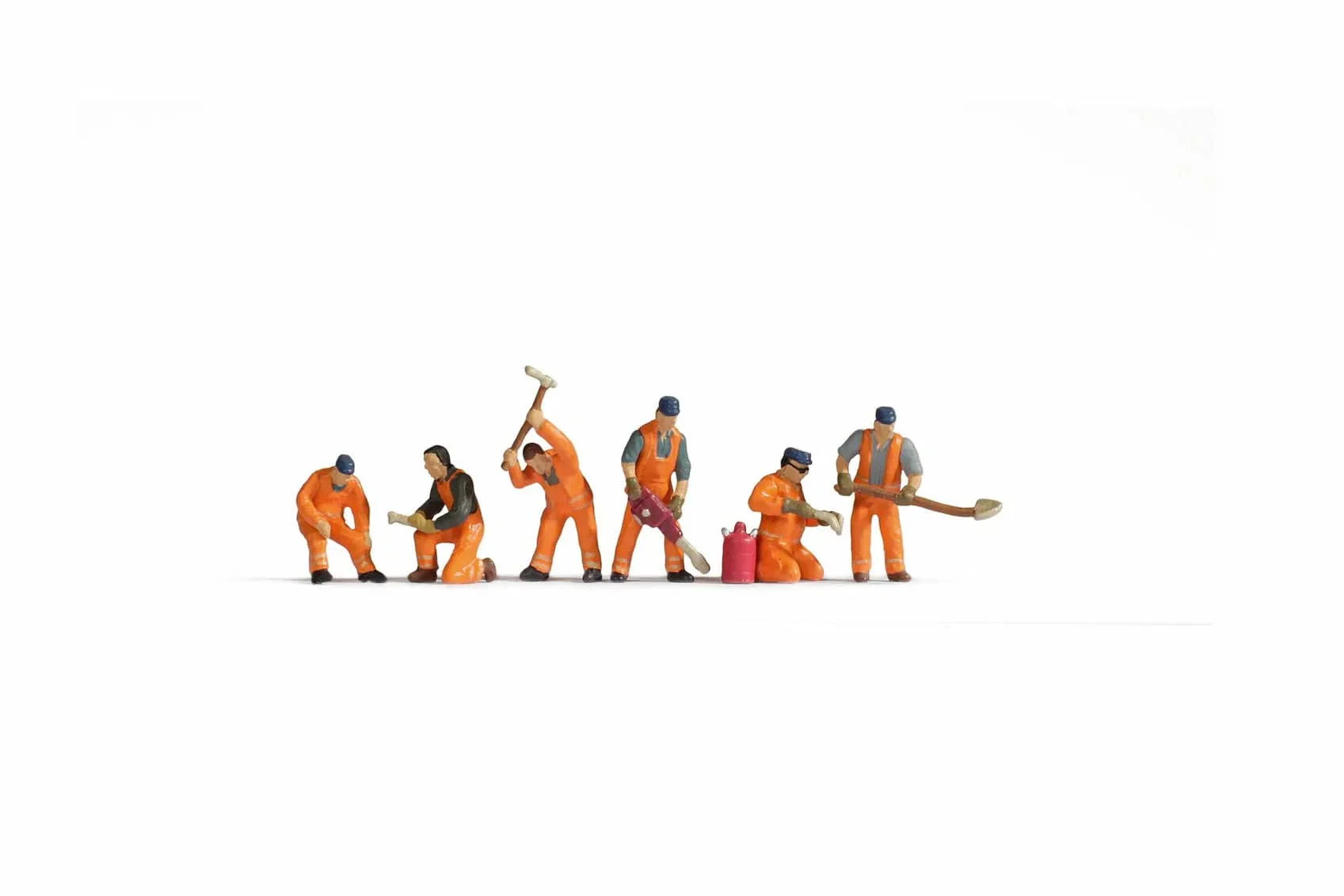Noch HO Scale Railway Construction Group Figure Set