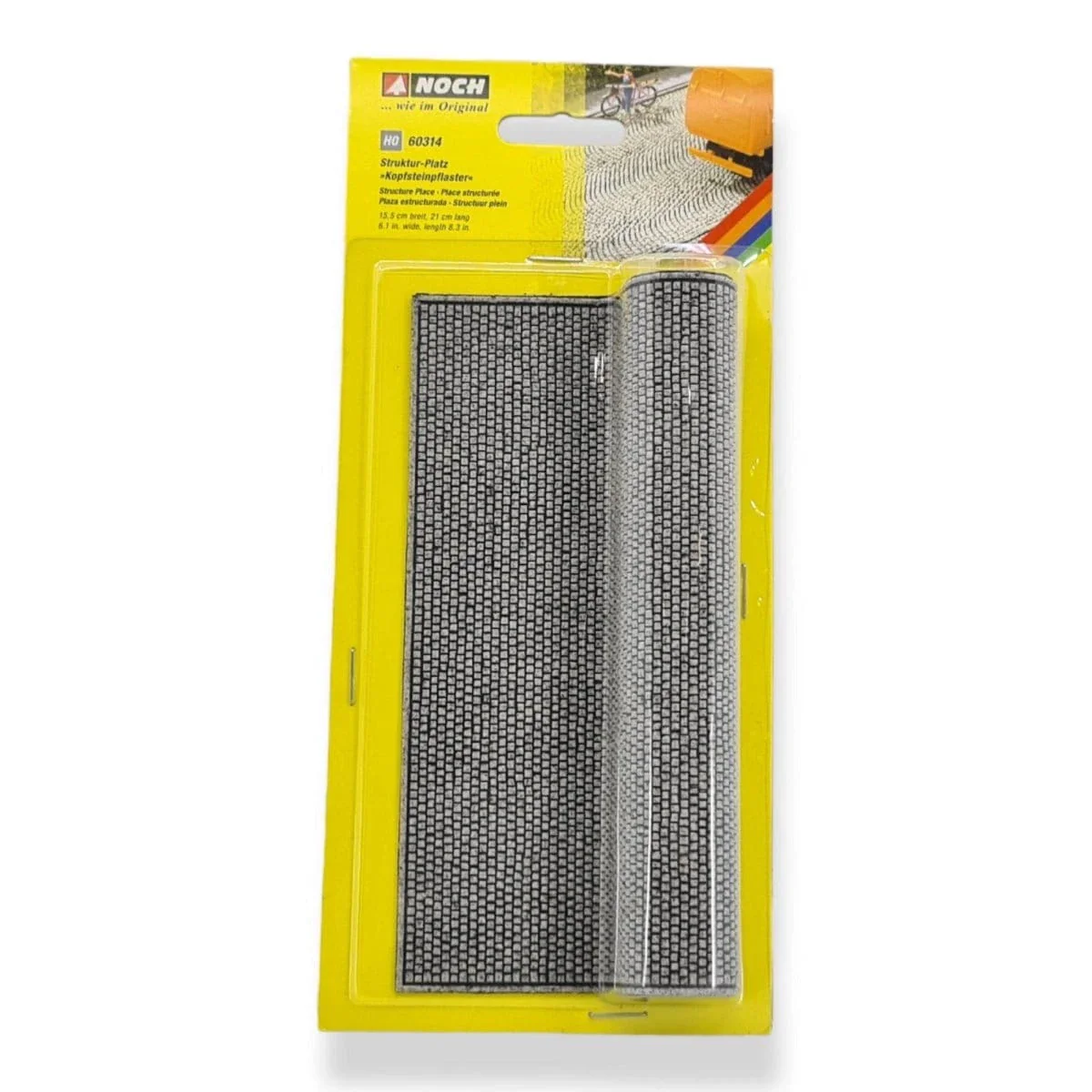 Noch HO Structured Place - Cobblestone 15.5cm Wide, 21cm Long [60314]