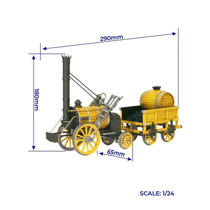 OcCre 1/24 Rocket Train Model Kit - Image 4