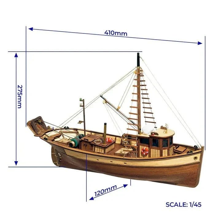 OcCre 1/45 Palamos Wooden Model Ship Kit - Image 3